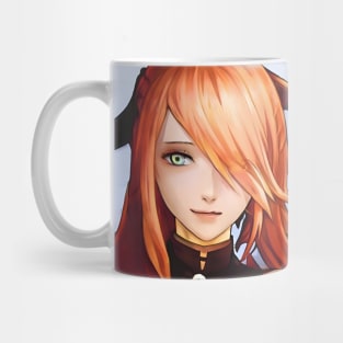 anime girl orange hair Mug